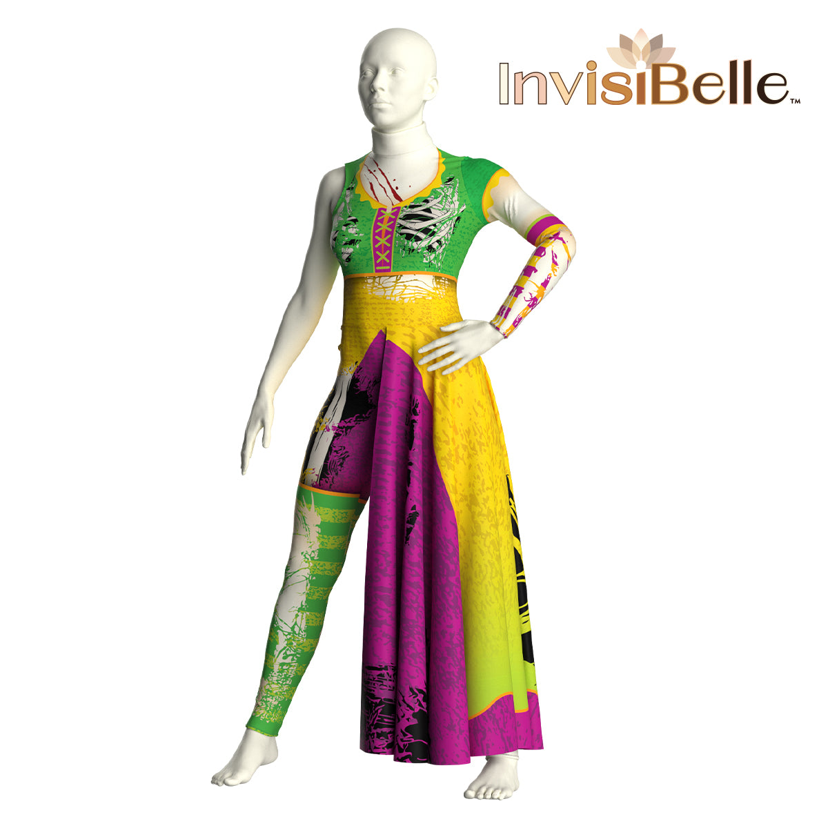 InvisiBelle Zombie Clown Unitard