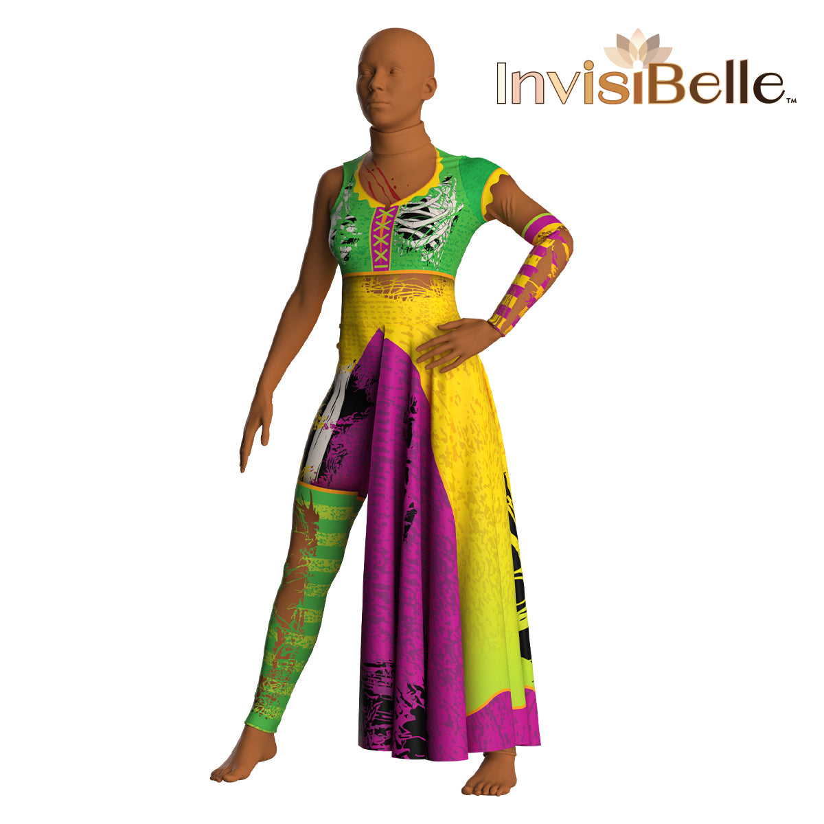InvisiBelle Zombie Clown Unitard