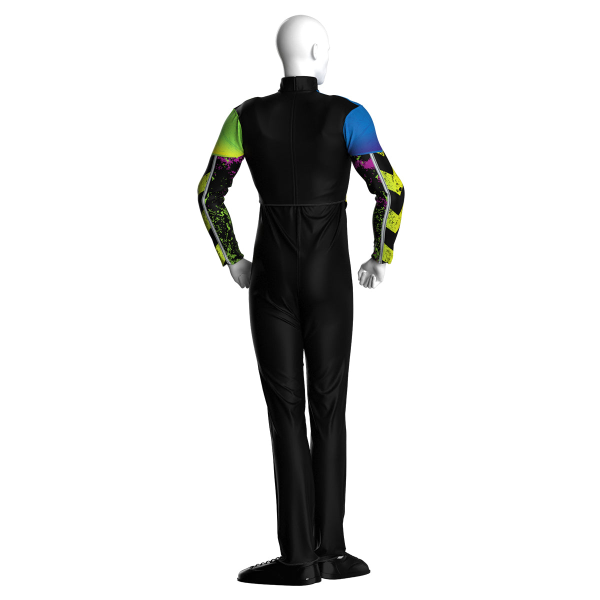 Blue Dystopian Grunge Marching Top