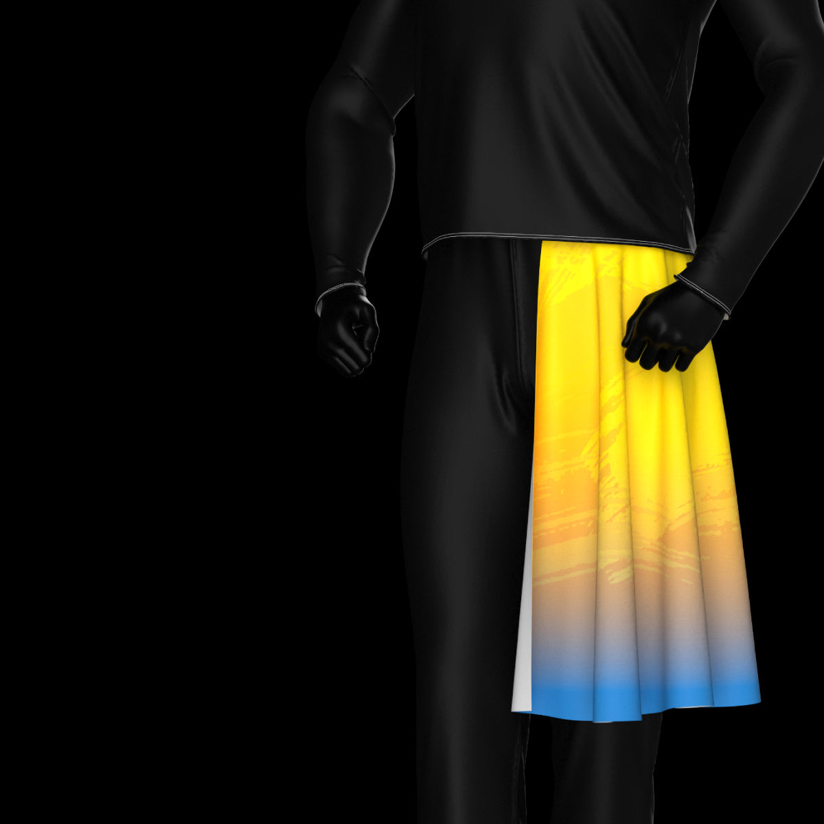 Printed side cape