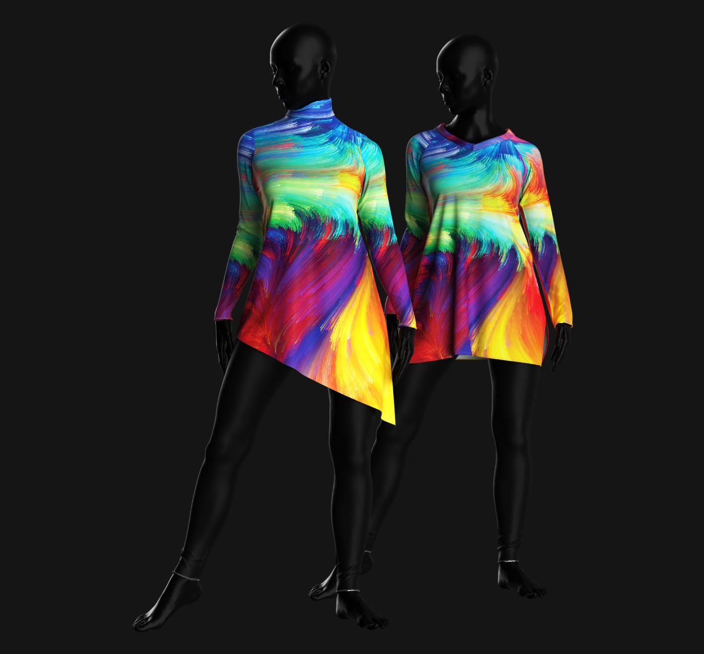 Printed color guard tunic
