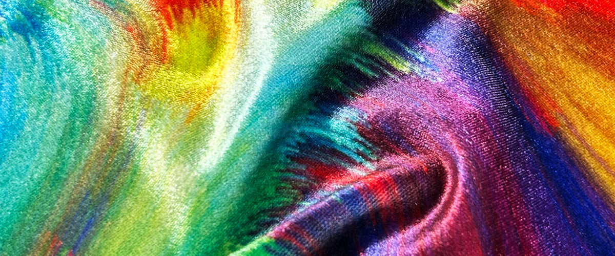 Velvet color guard fabric rich color