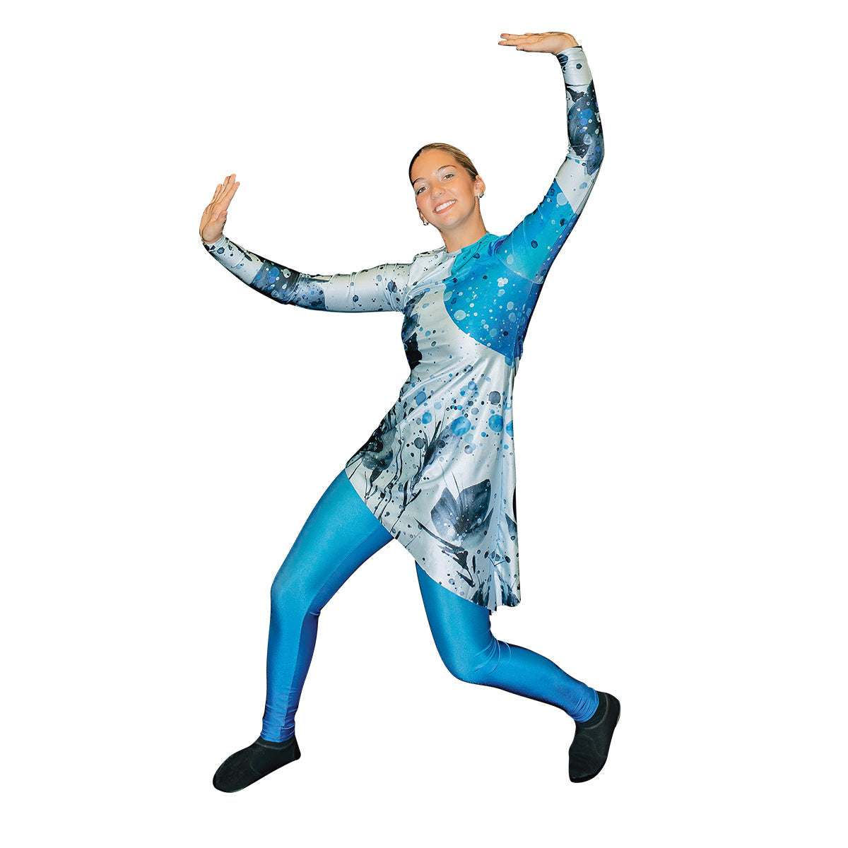 Blue Watercolor Tunic