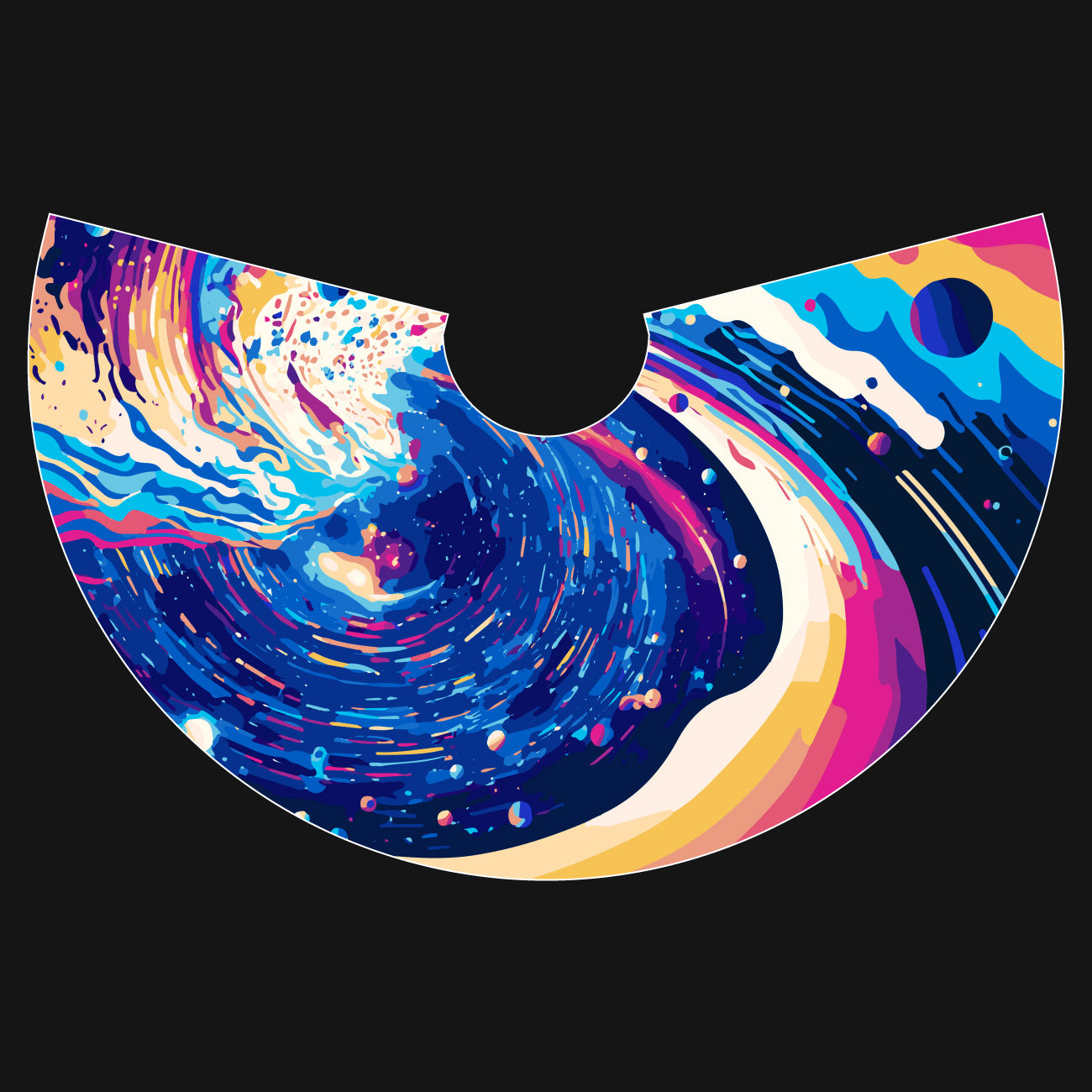 Printed oversized mega flag wings