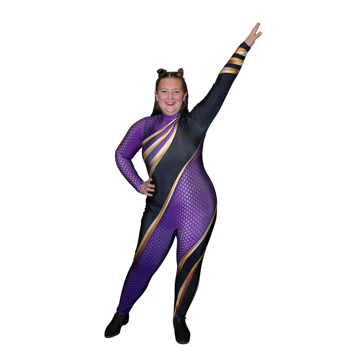 Purple Metallic Unitard