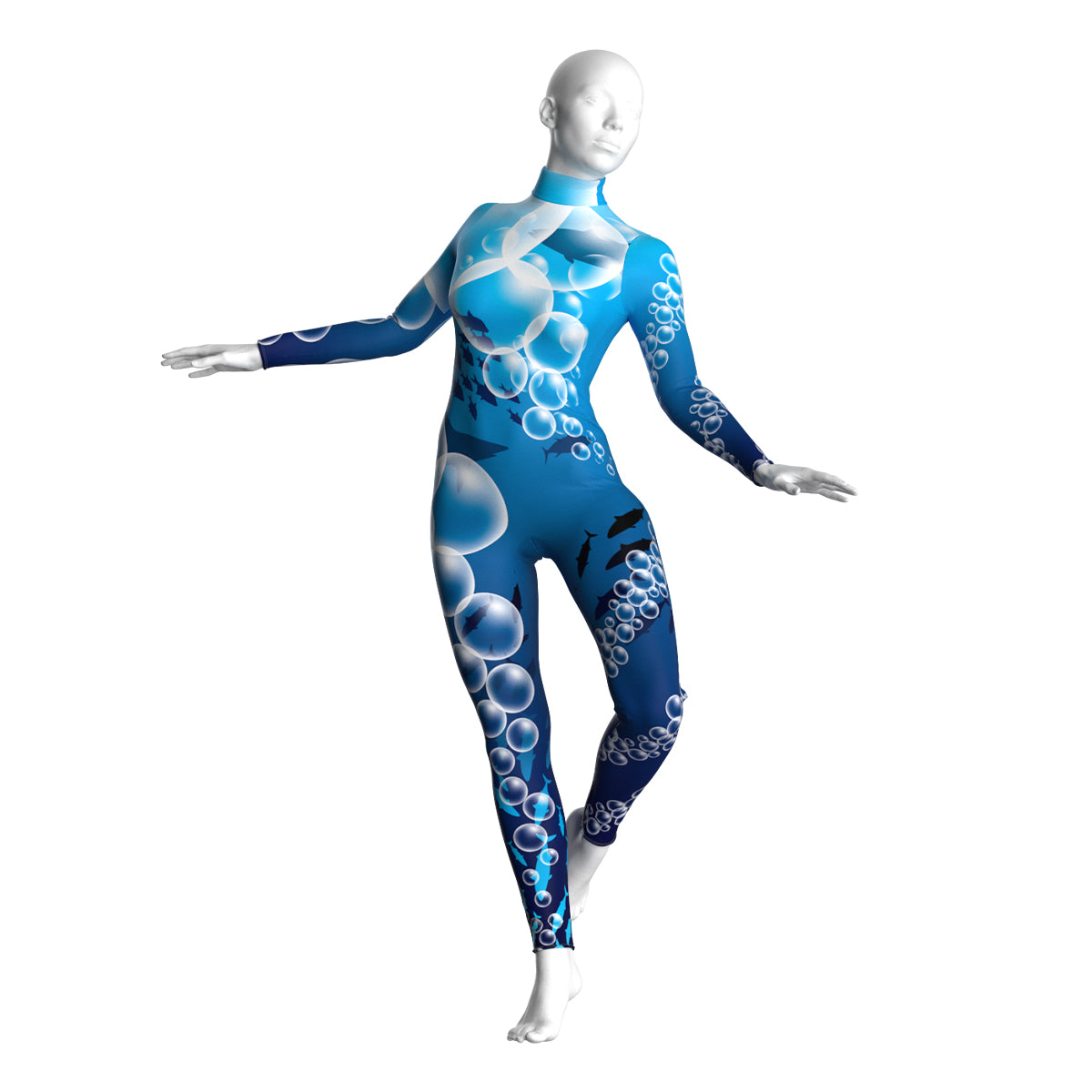 Undersea Bubbles Unitard