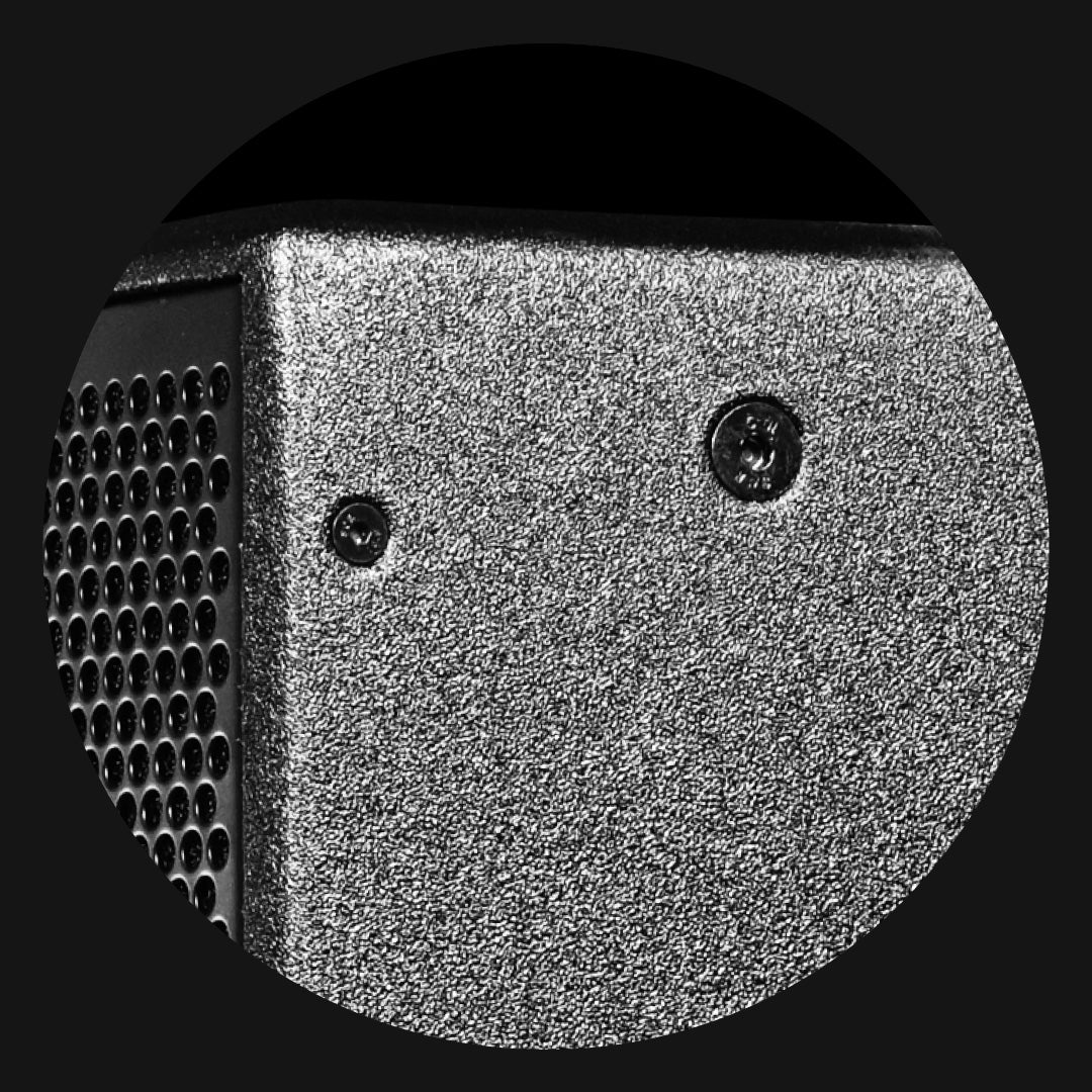 PA system built-in rigging points