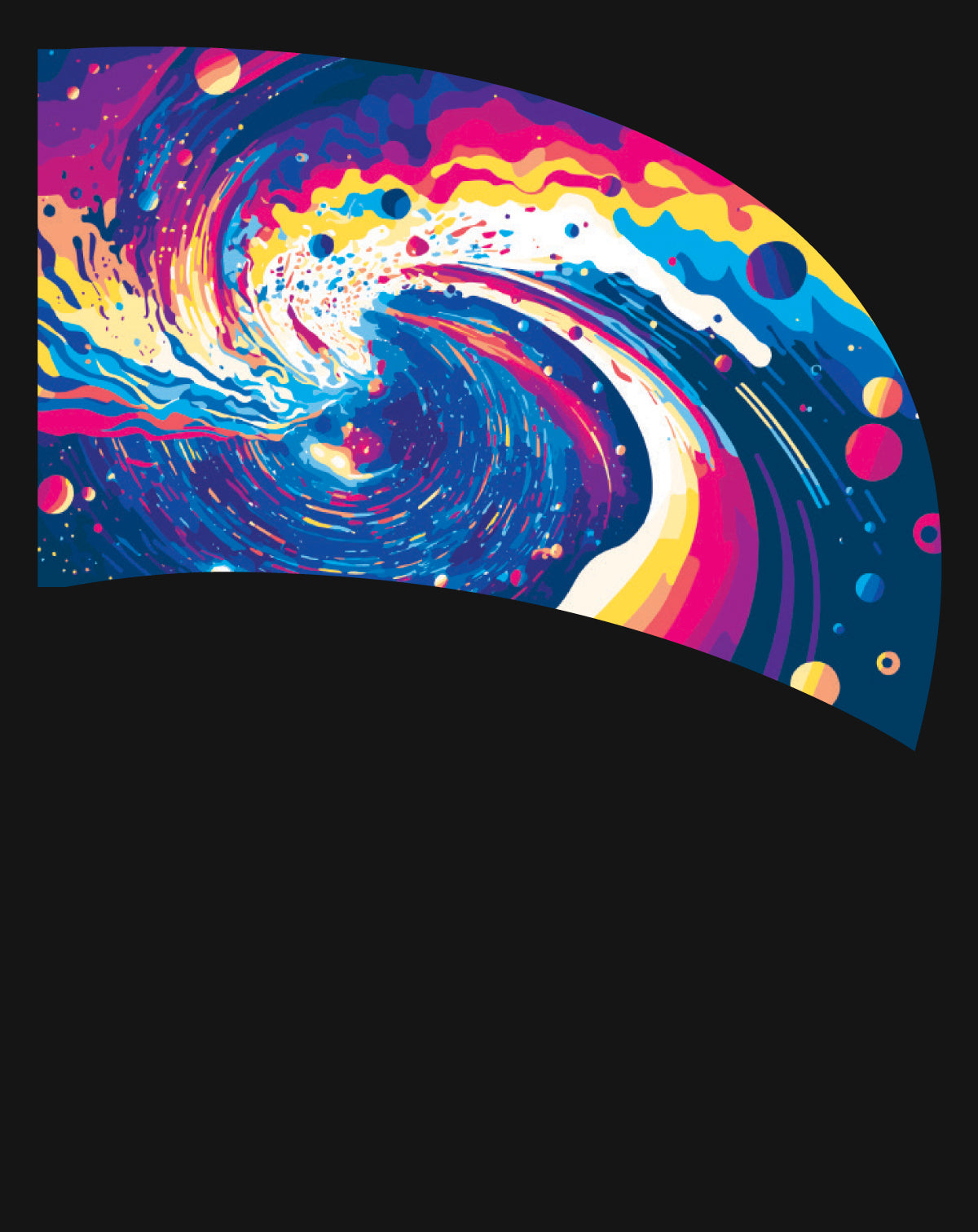 Printed color guard swing flag