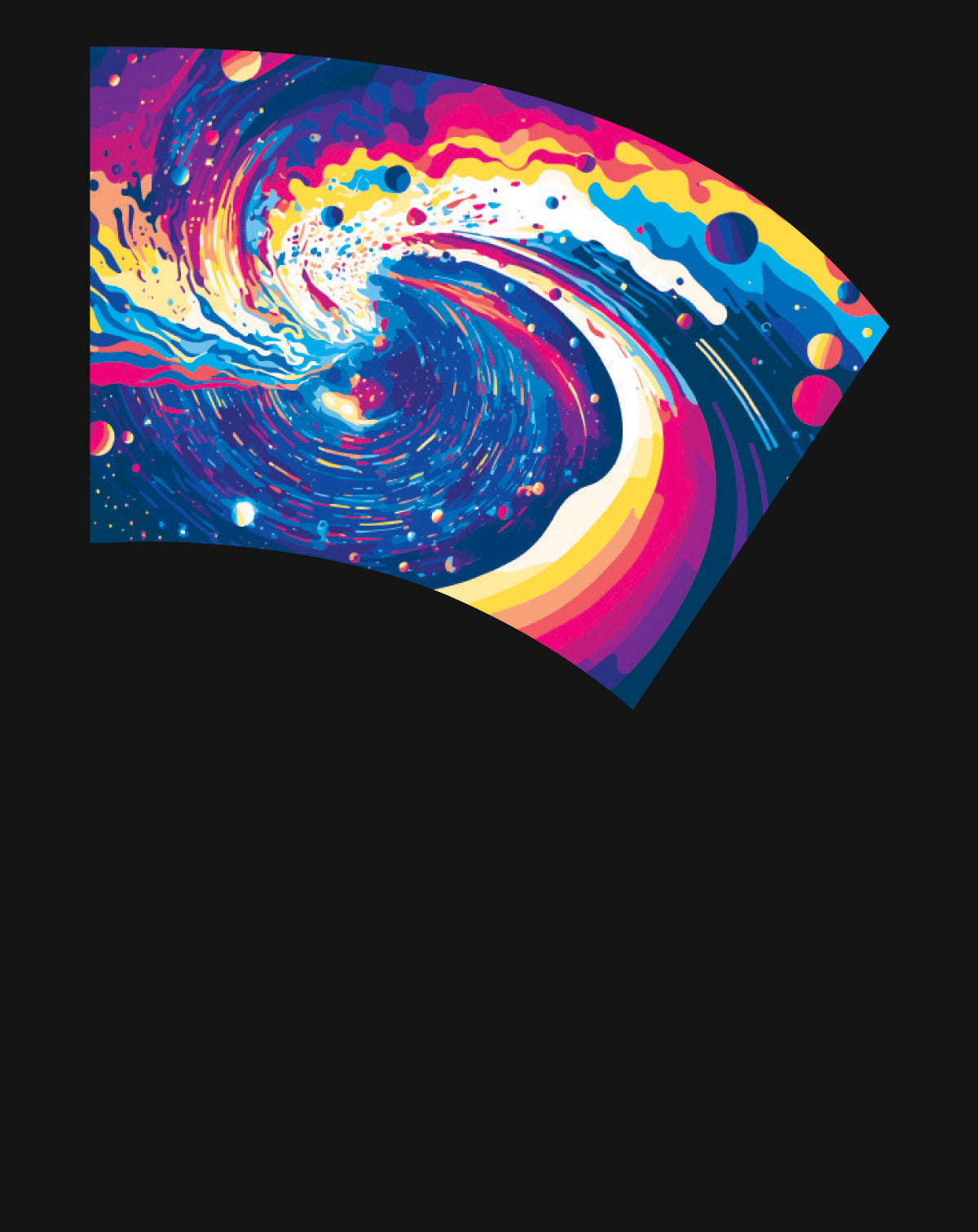 Printed color guard swing flag
