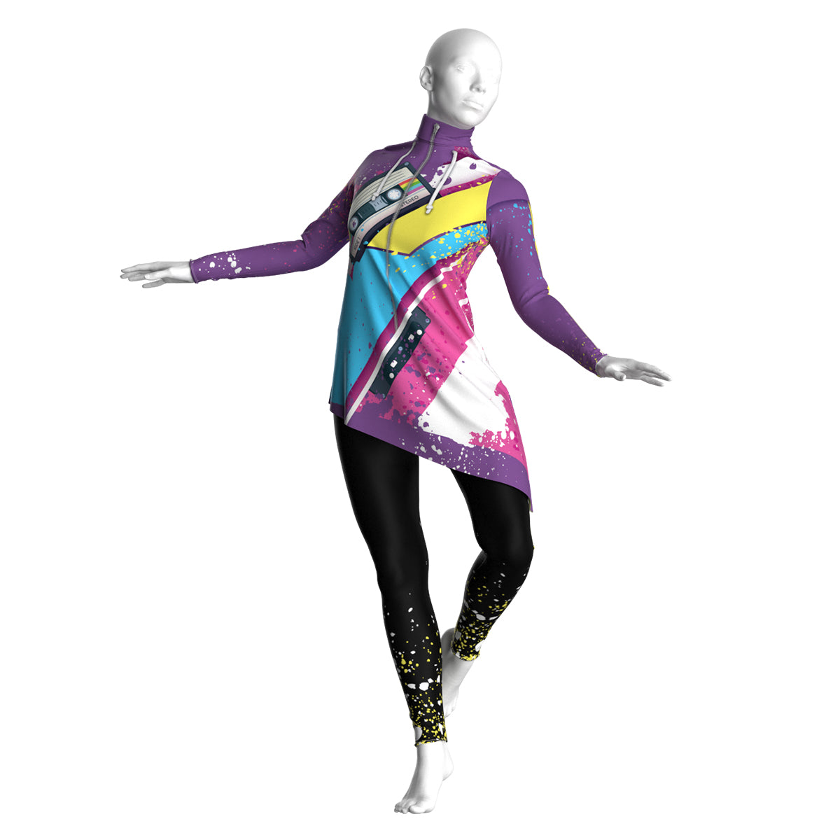 Abstract Retro Leggings