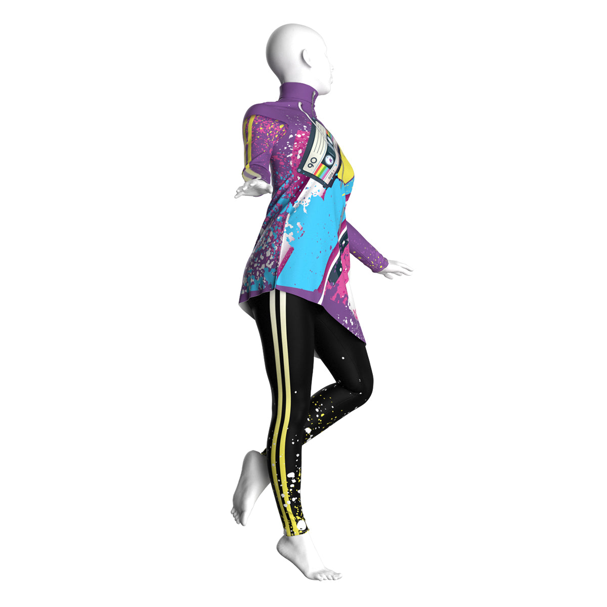 Abstract Retro Leggings