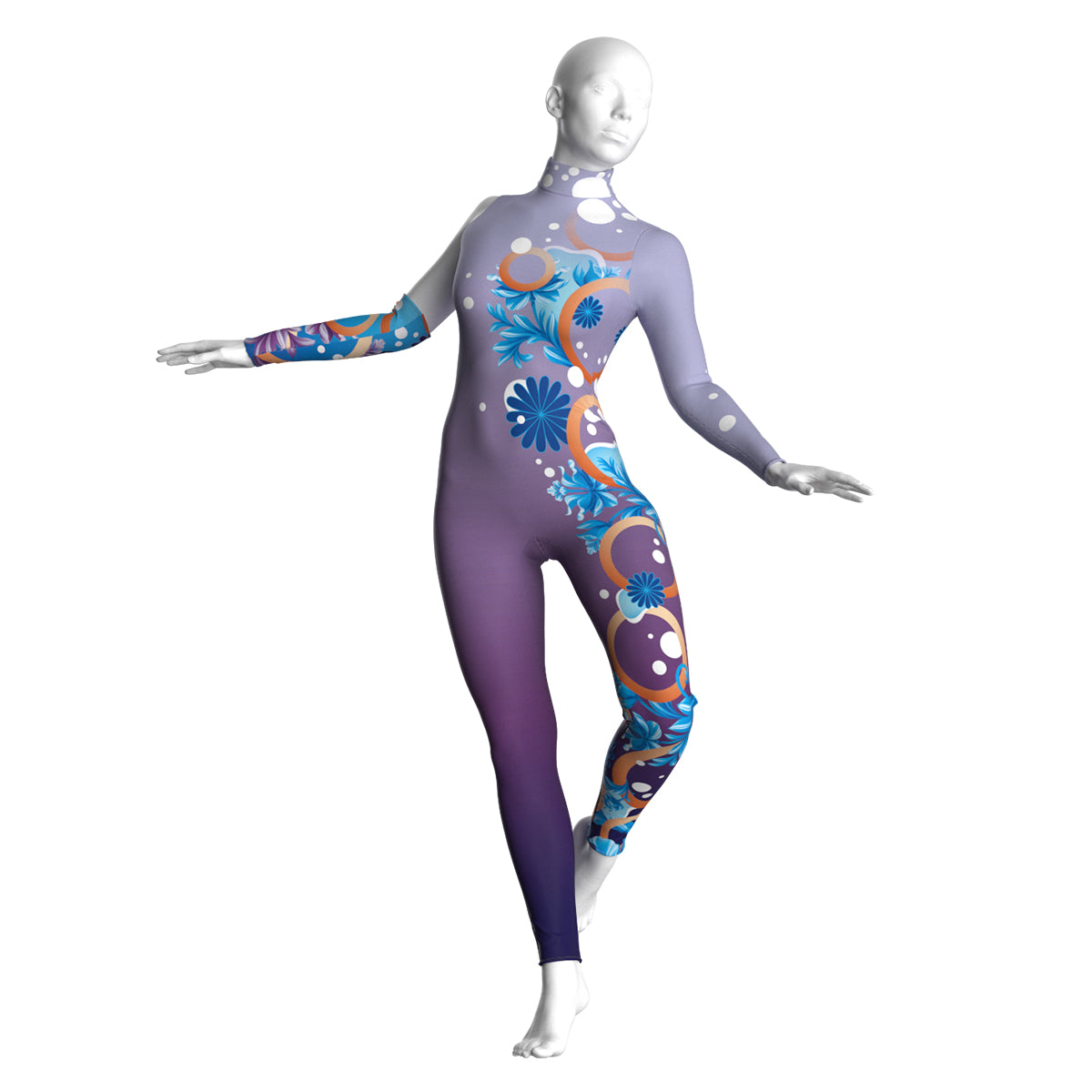 Bubbles and Flowers Unitard