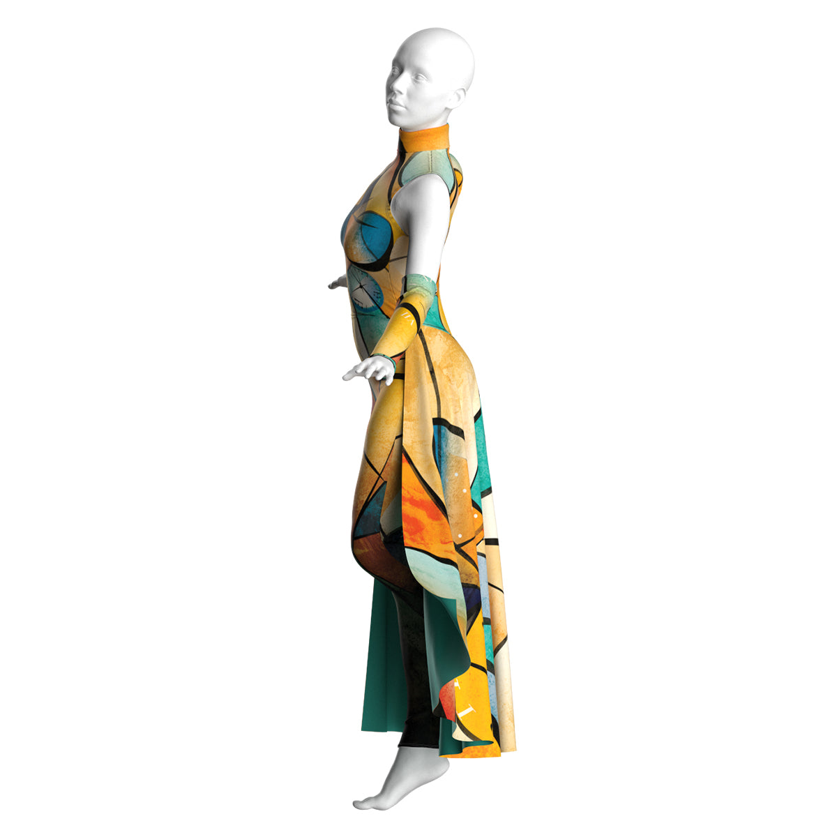 Cubism Time Warp Unitard