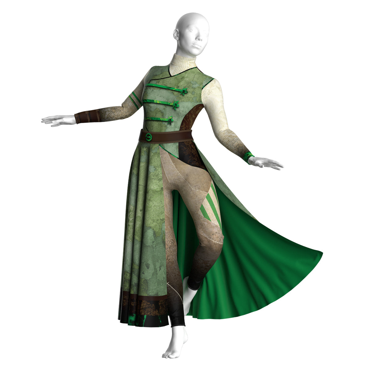 Colorful Color Guard Costume Uniform