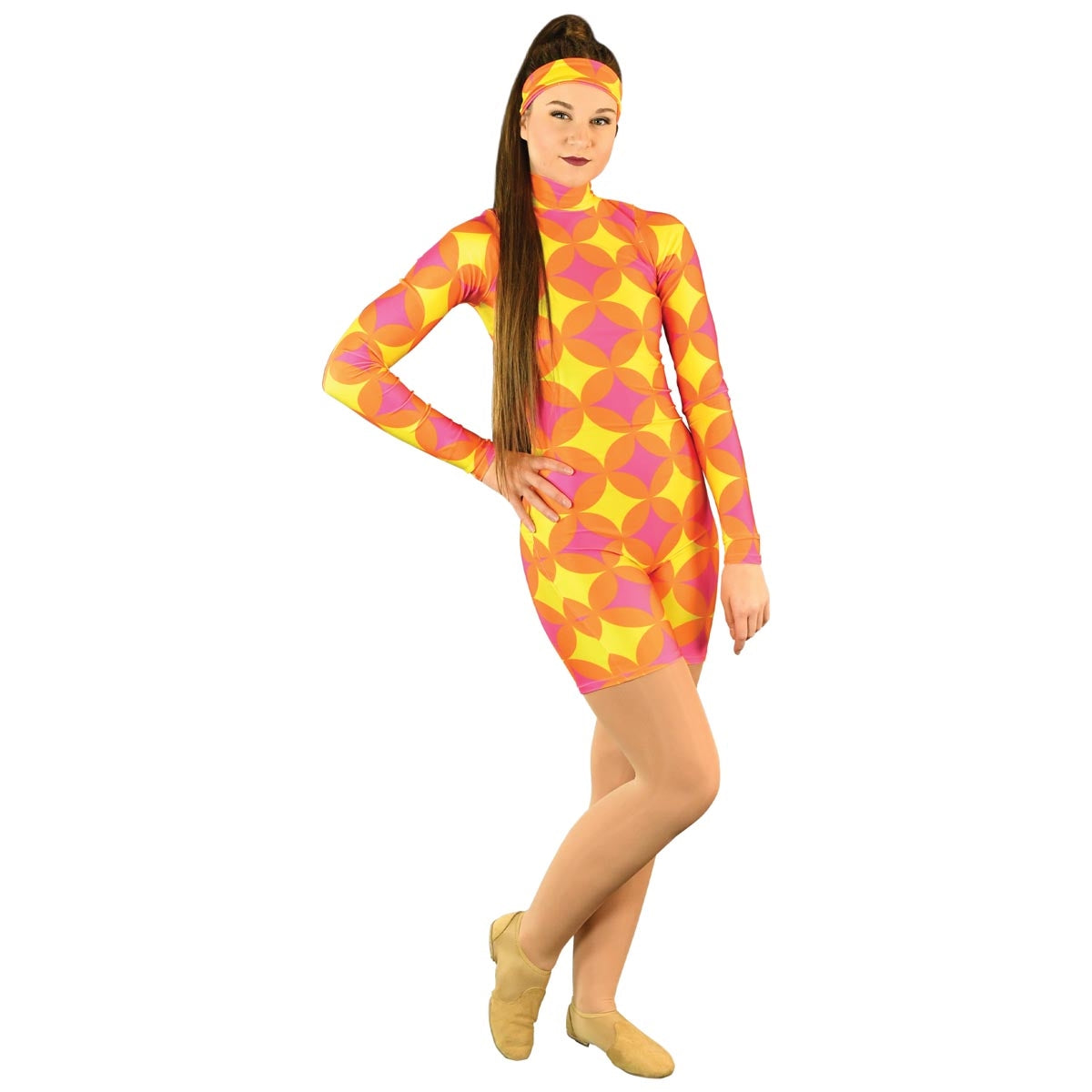 Orange Groovy Unitard