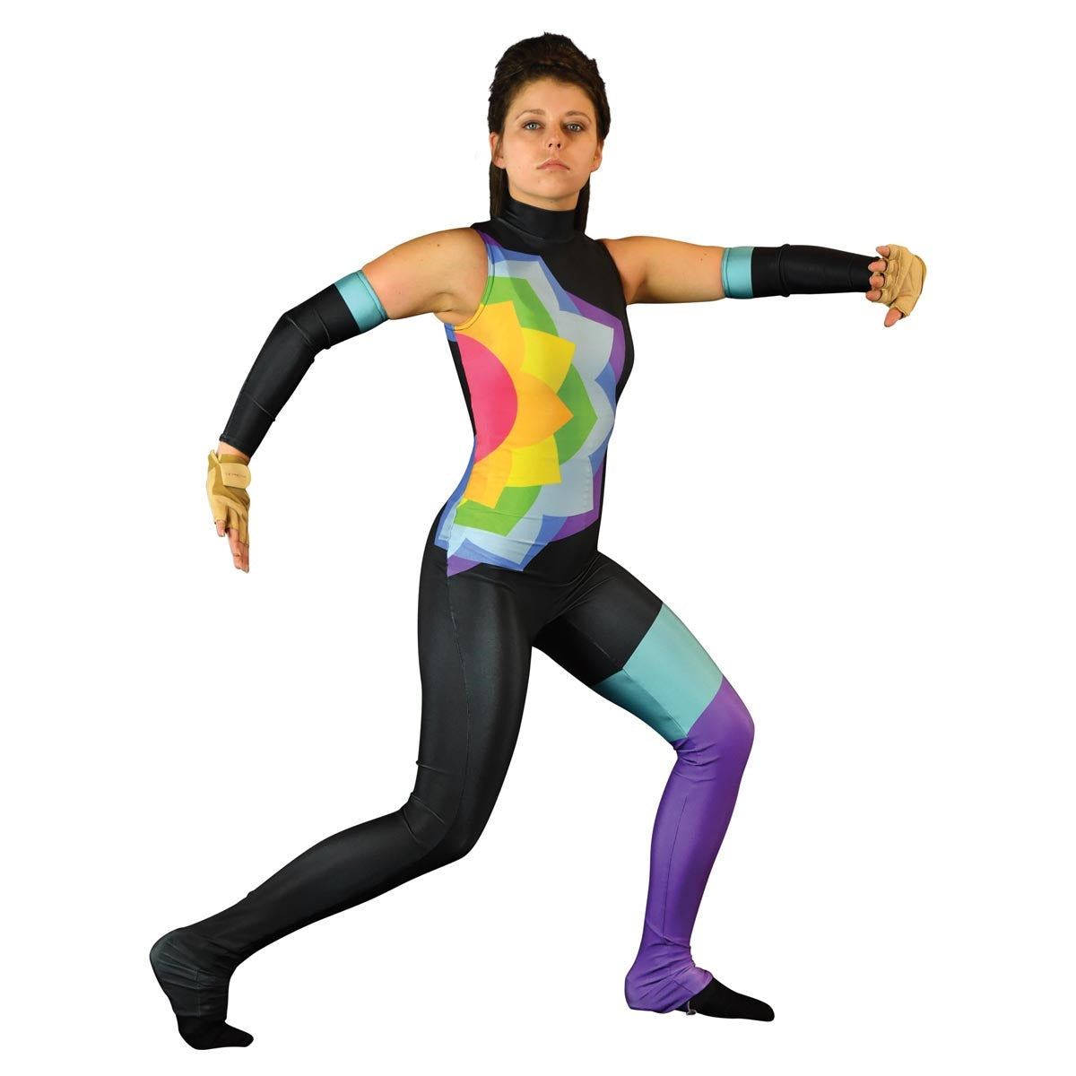 Rainbow Flower Unitard