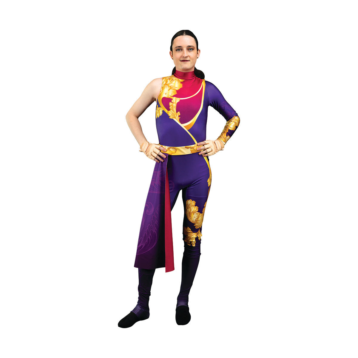 Royalty inspired color guard costume