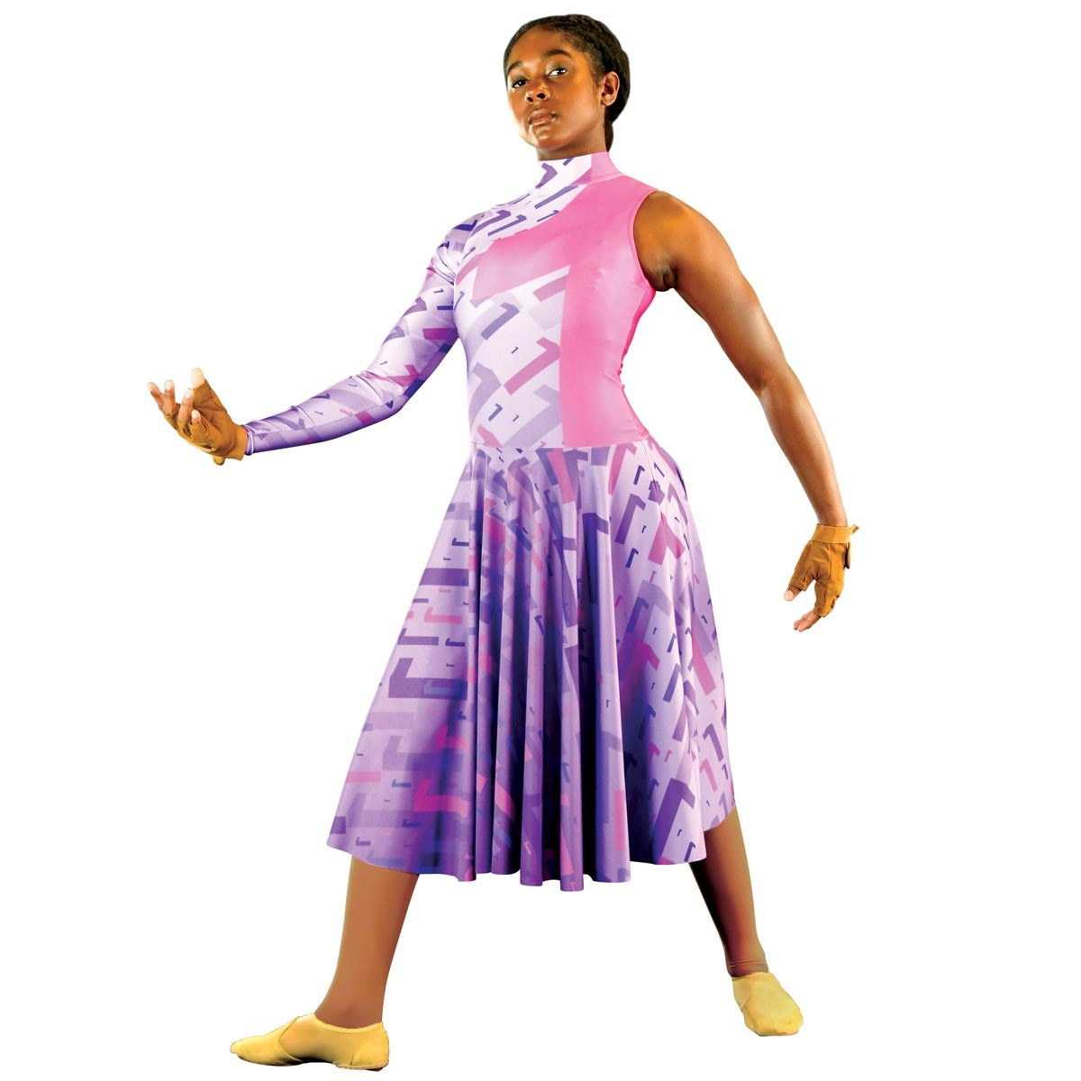 Abstract Purple Color Guard Costume Uniform Abstract Purple Color Guard Costume Uniform