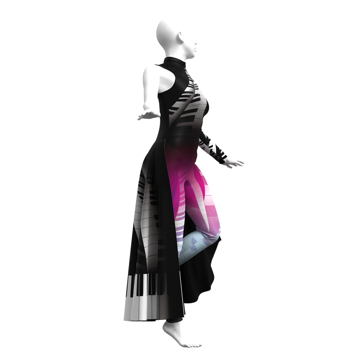 Dark Piano Unitard