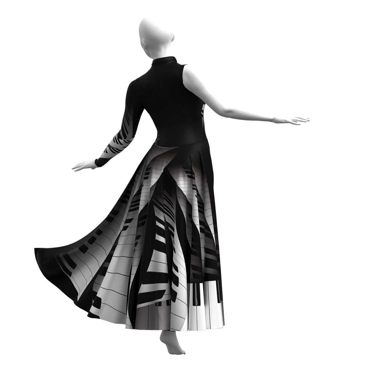Dark Piano Unitard