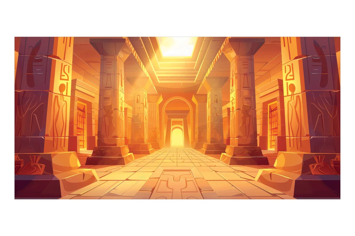 Ancient Egyptian Palace Frameless Backdrop