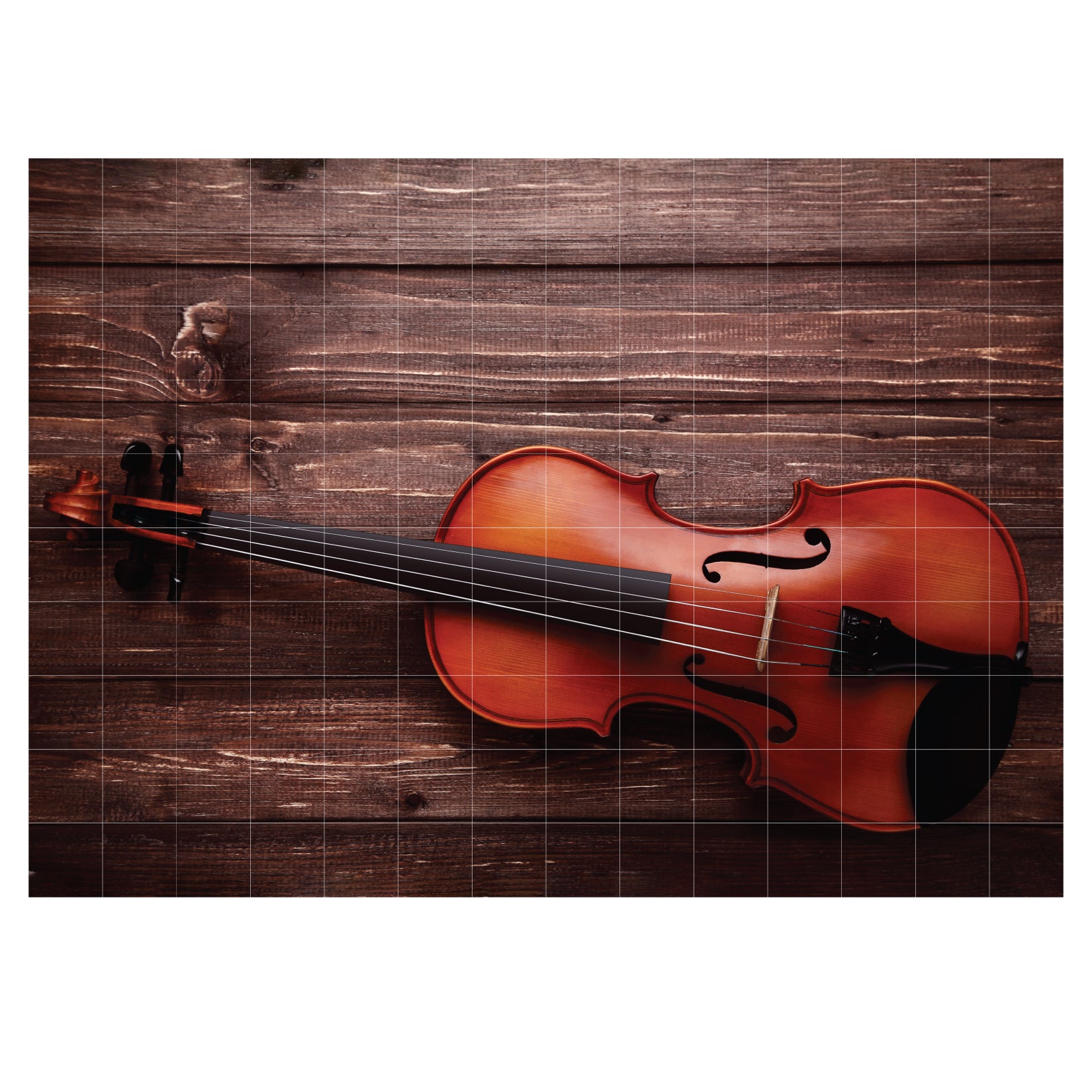 Violin with Grid Floor Tarp
