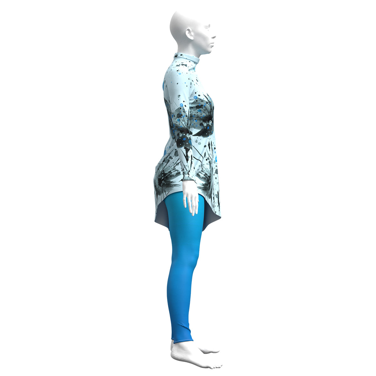 Blue Watercolor Tunic