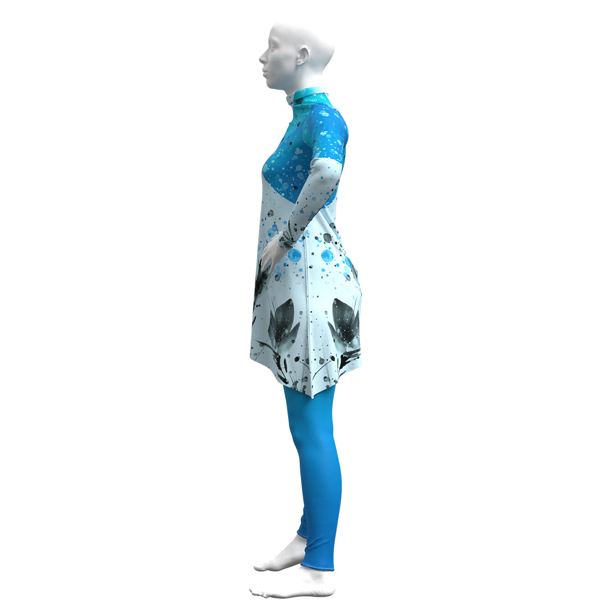 Blue Watercolor Tunic