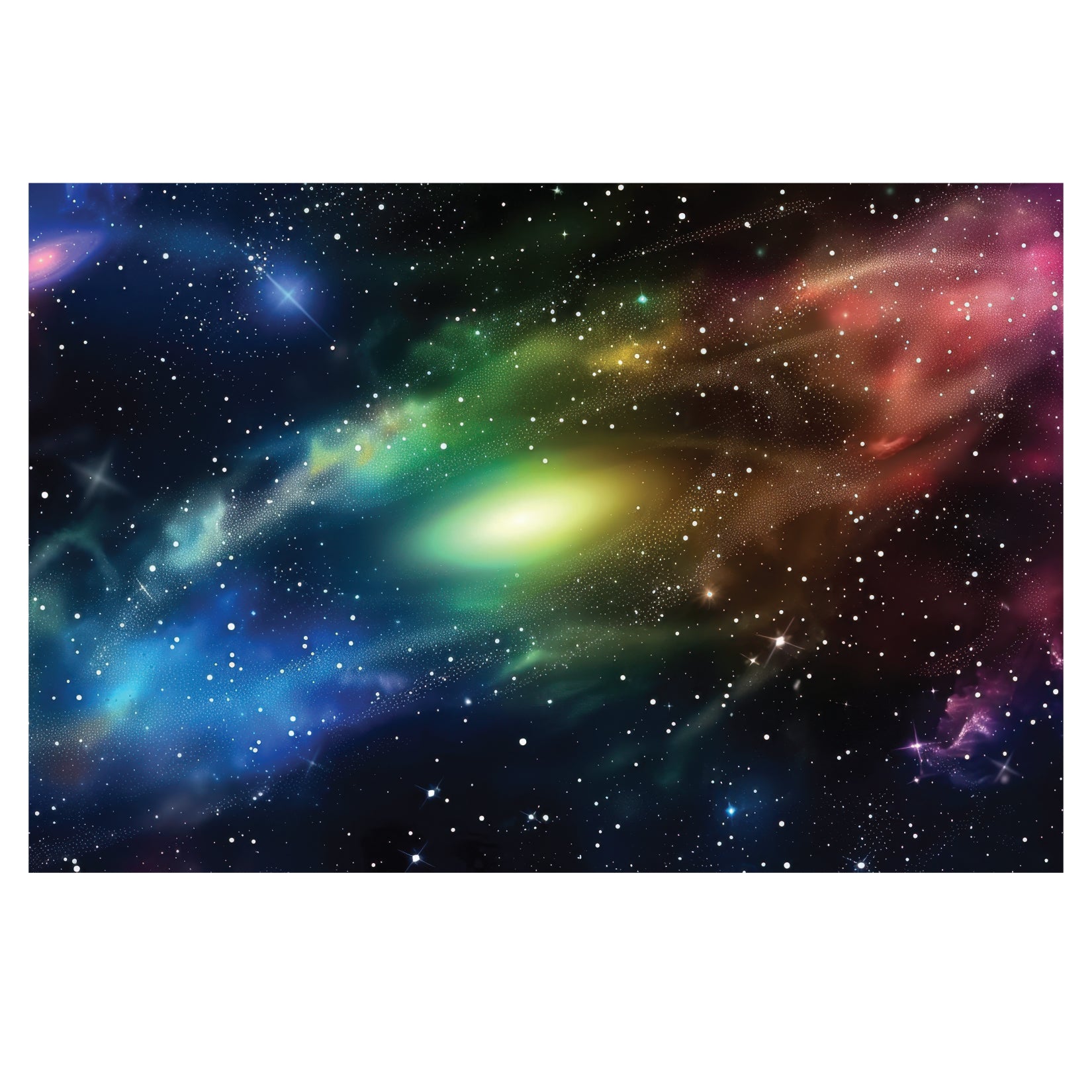 Rainbow Galaxy Floor Tarp