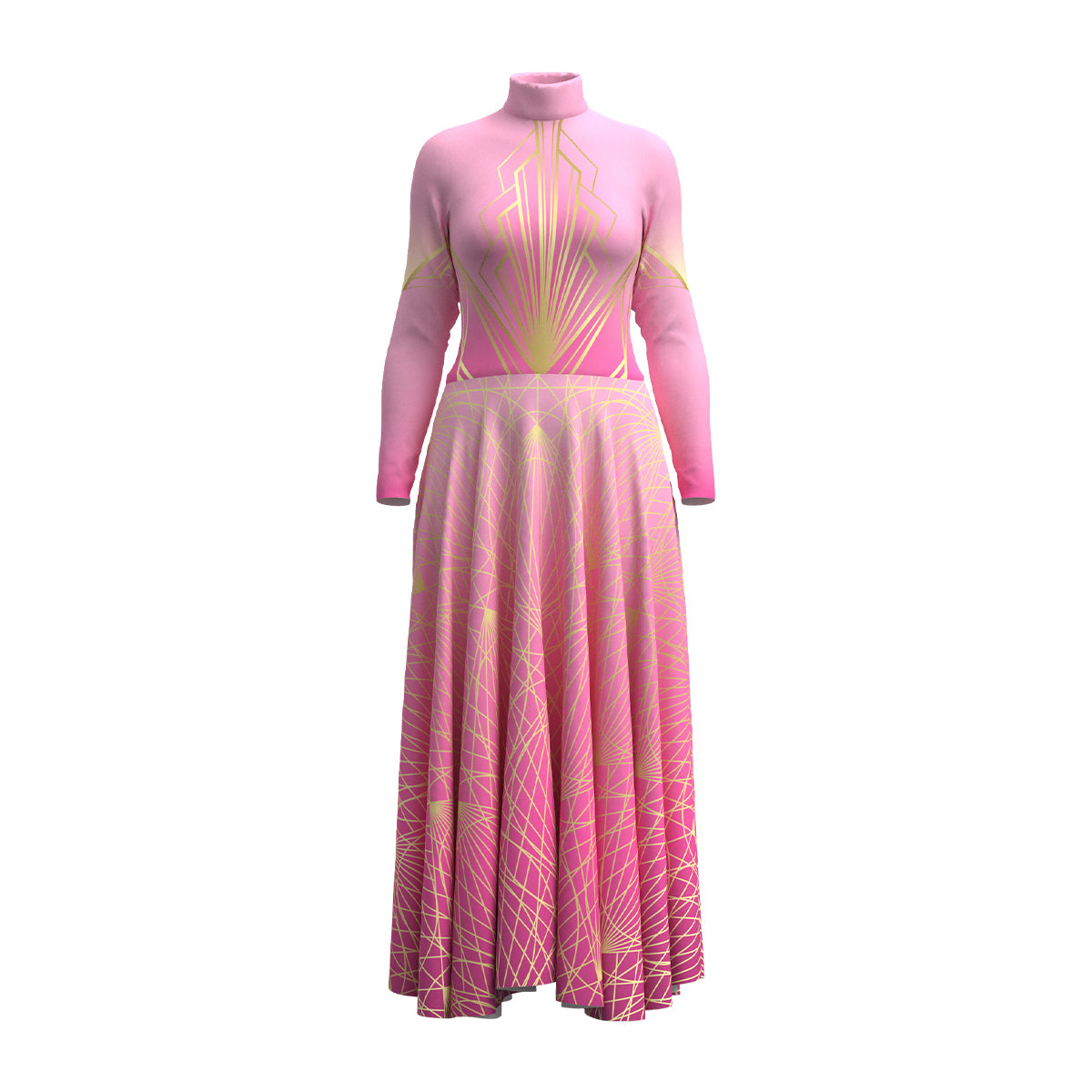 Pink Art Deco Dress