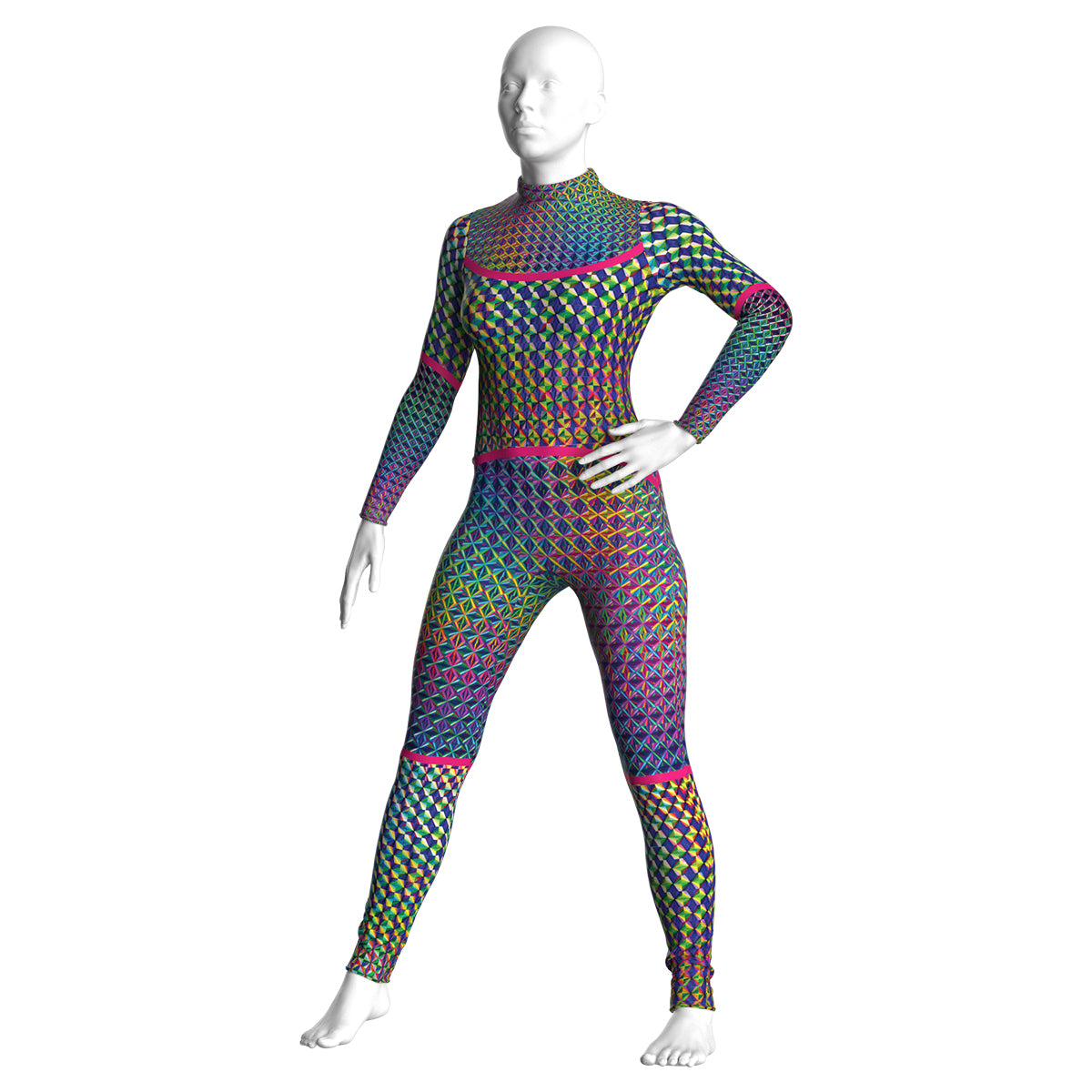 Rainbow Hologram Unitard