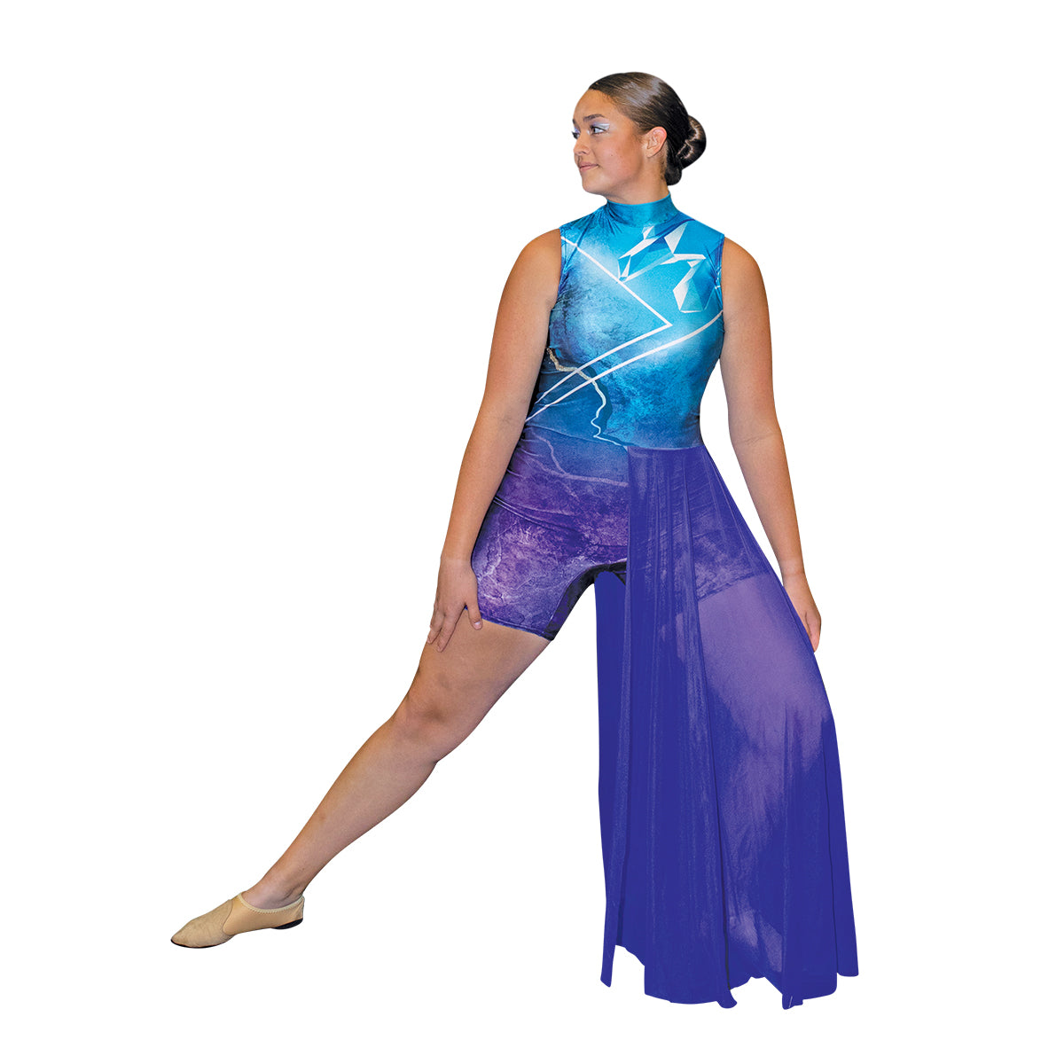 Colorful Color Guard Costume Uniform - Unitard