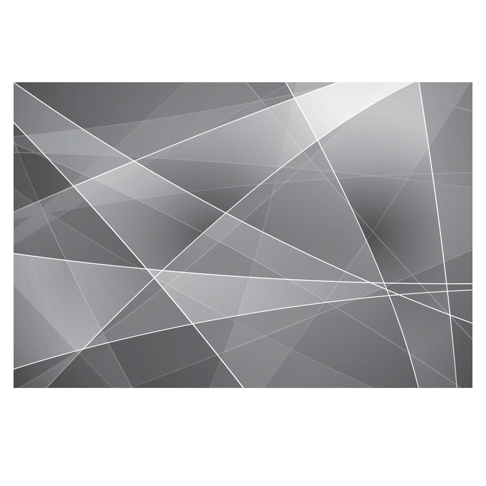 Black and Grey Abstract Floor Tarp
