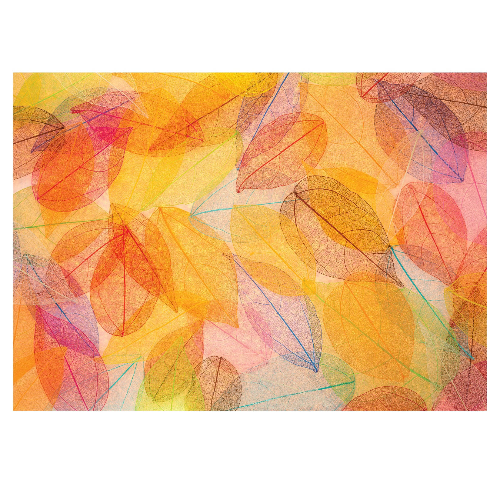 Rainbow Leaves Floor Tarp