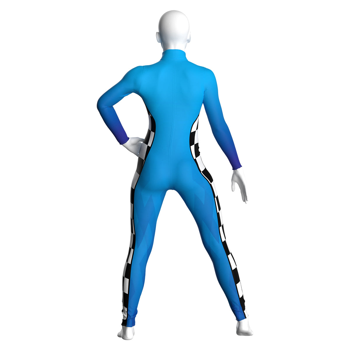Blue Race Car Driver Unitard