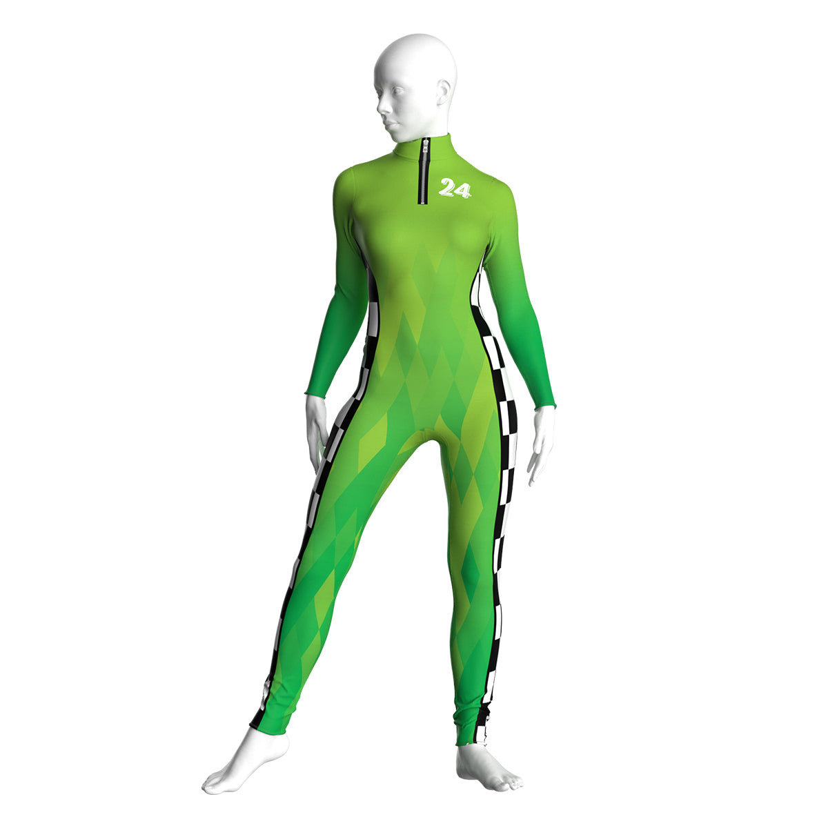 Green Race Car Driver Unitard