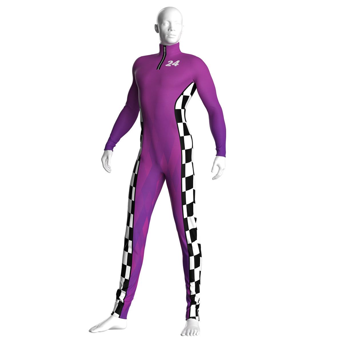 Purple Race Car Driver Unitard