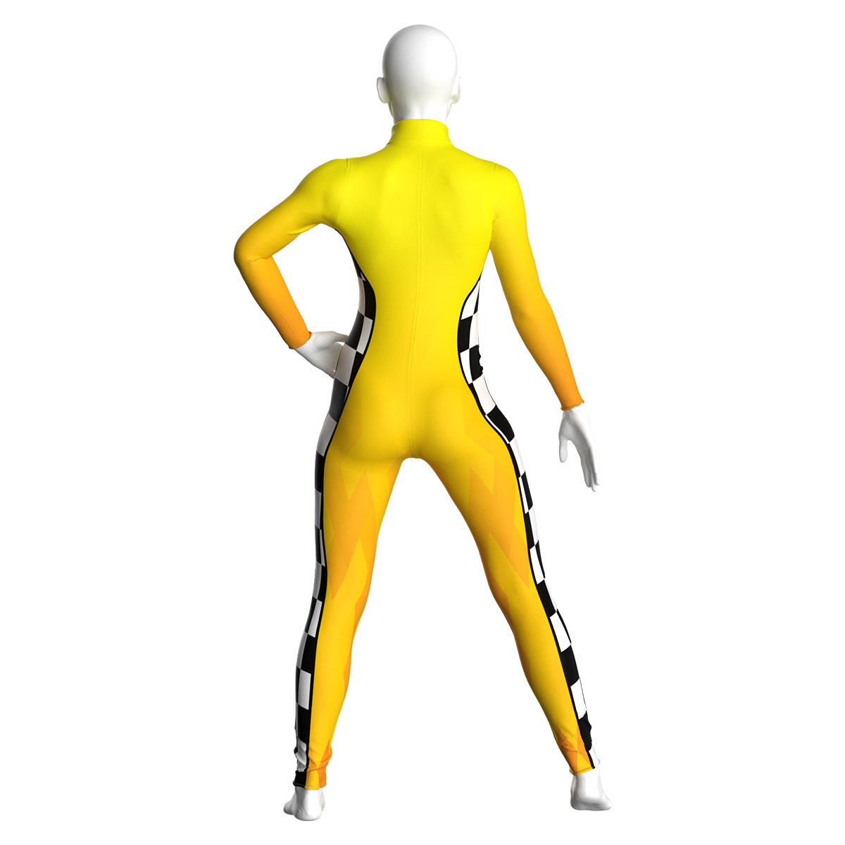 Yellow Race Car Driver Unitard