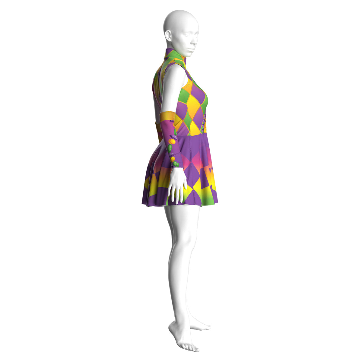 Colorful Mardi Gras Dress