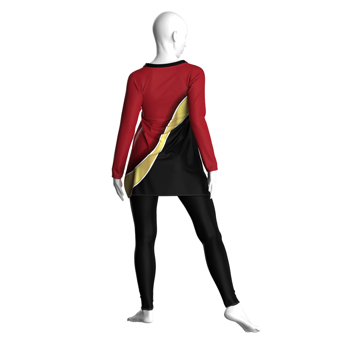 Red & Gold Athletic Dress