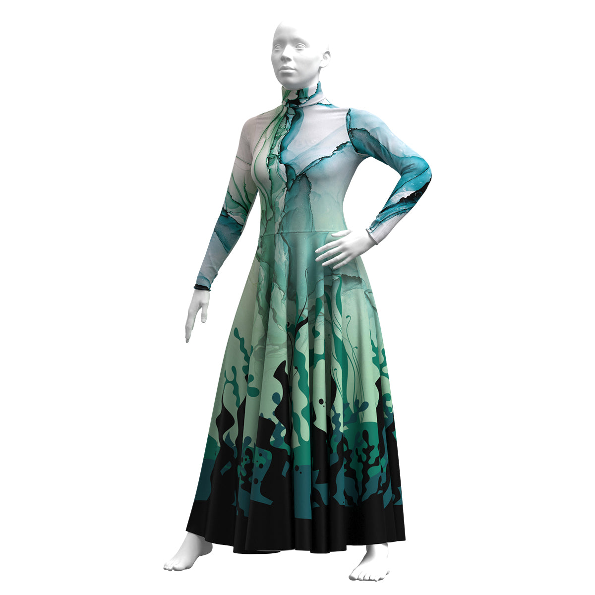 Abstract Deep Sea Dress