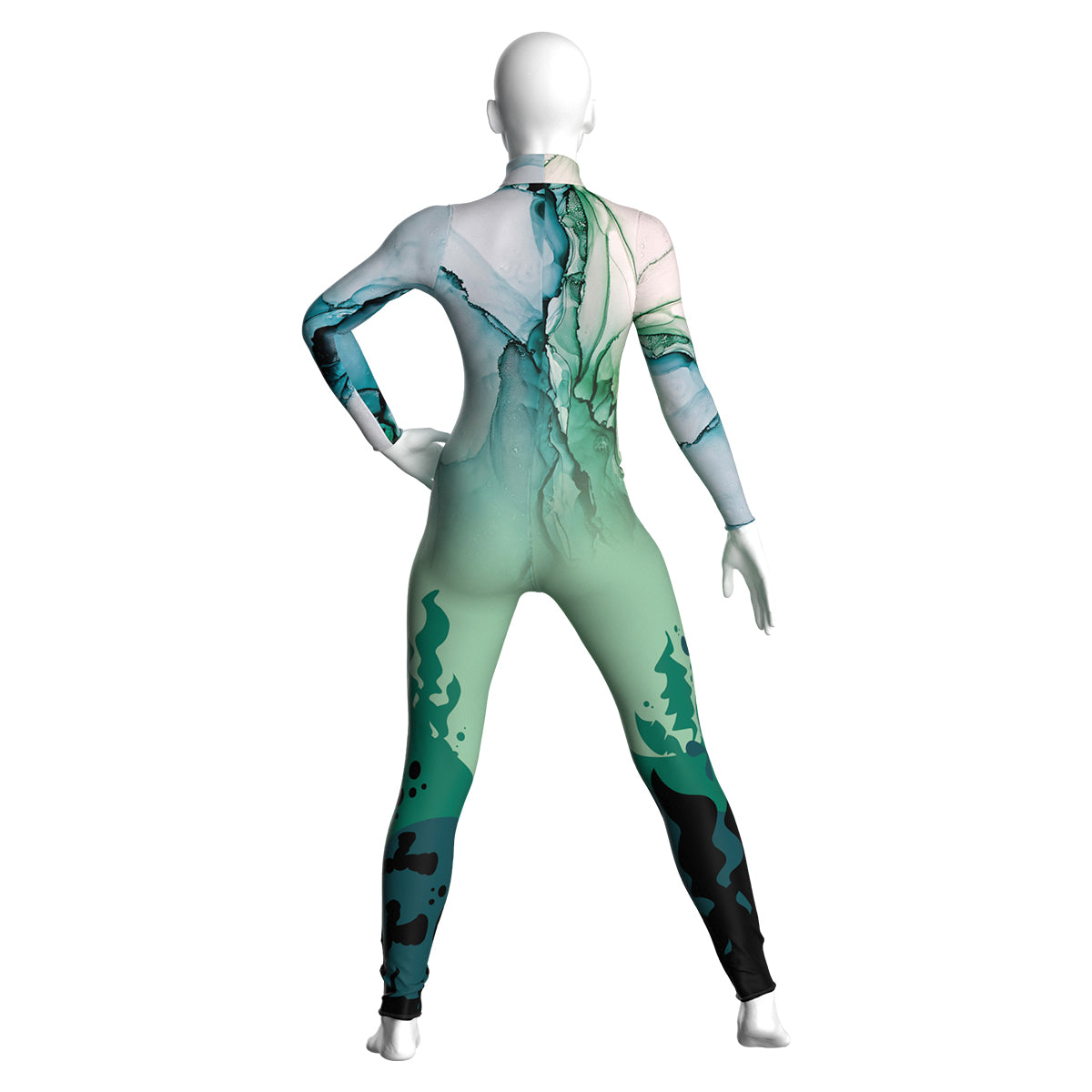 Abstract Deep Sea Unitard