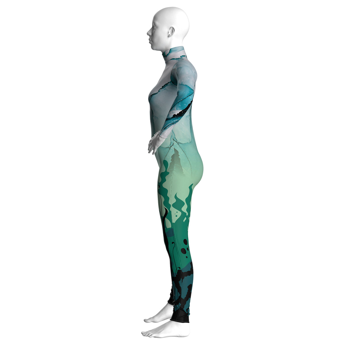 Abstract Deep Sea Unitard