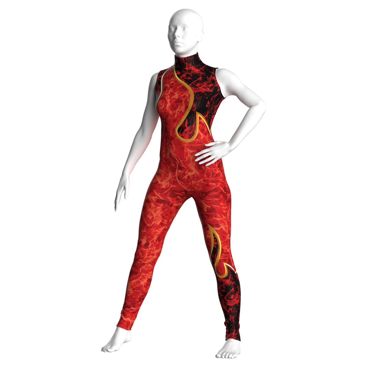 Royal Flame Unitard