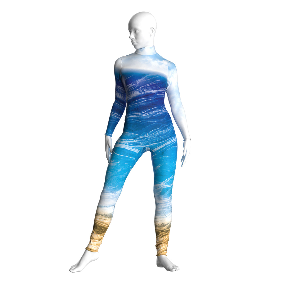 Watercolor Seascape Unitard