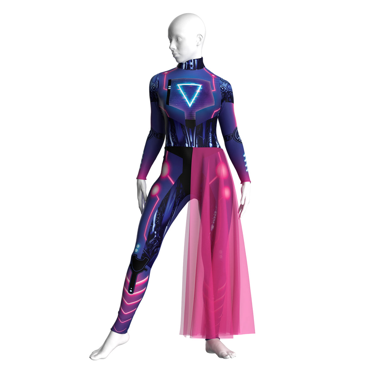 Colorful Color Guard Costume Uniform - Unitard