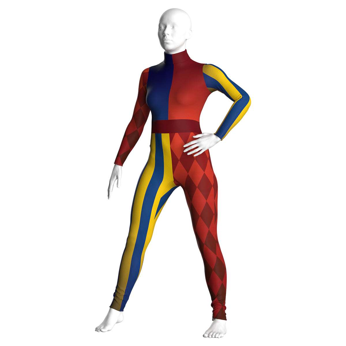 Harlequin Jester Unitard