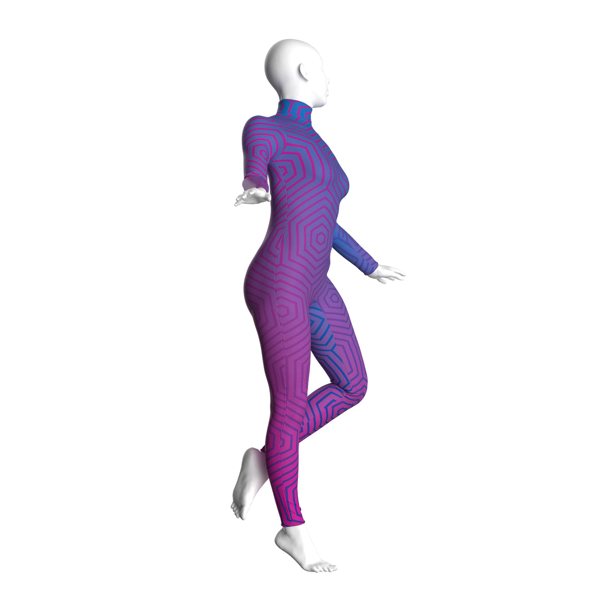 Abstract Hexagon Unitard