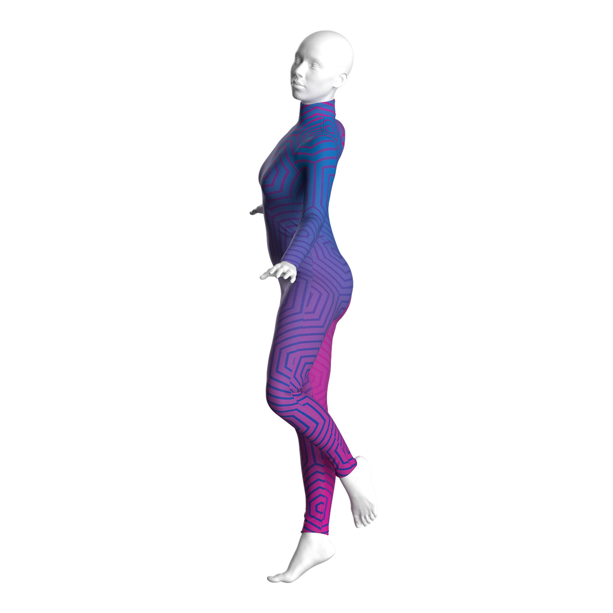 Abstract Hexagon Unitard