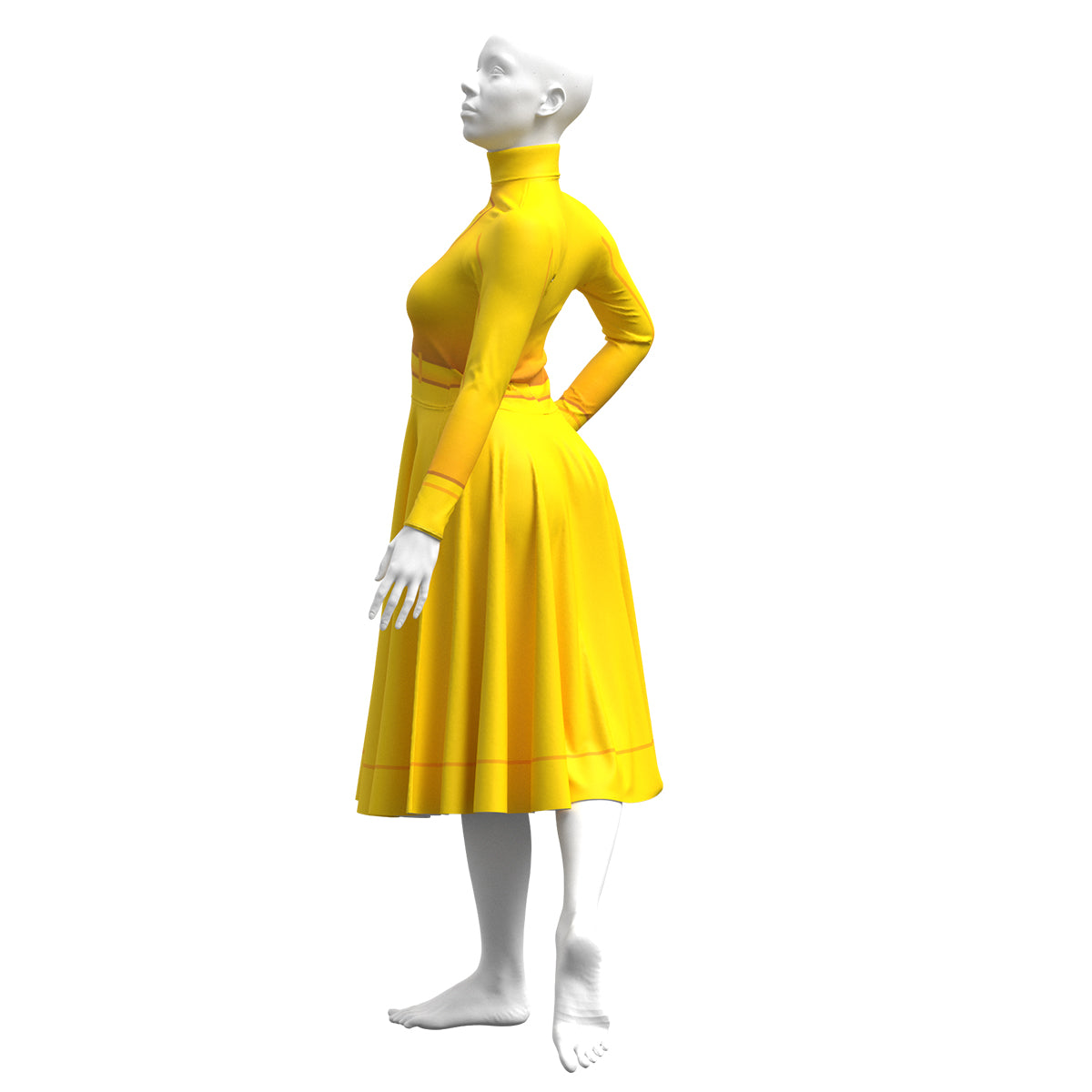 Gold Raincoat Dress